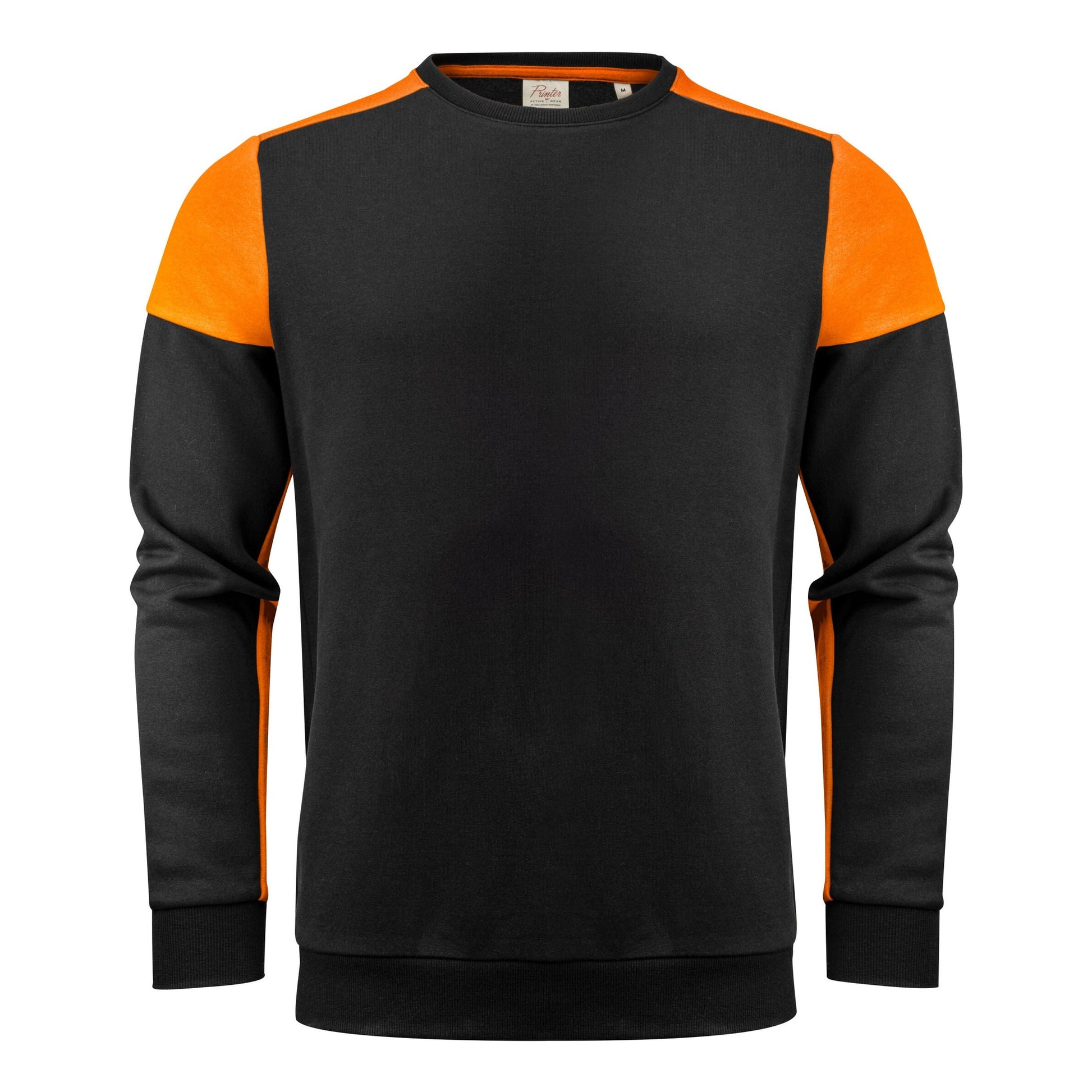 Crewneck Sweatshirt - Black/Orange