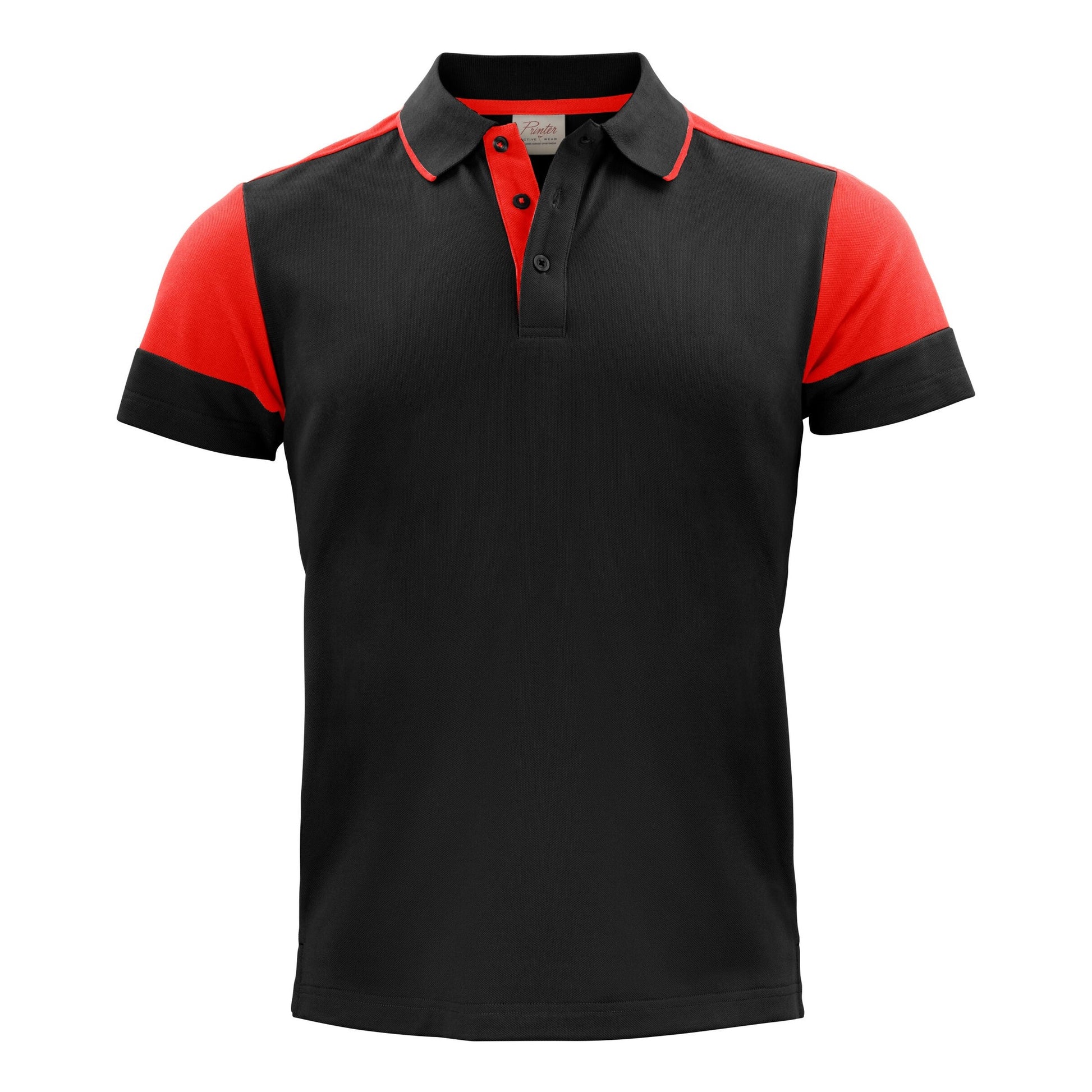Polo Shirt - Black/Red