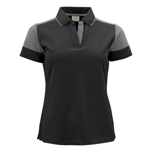 Ladies Polo Shirt - Black/Anthracite