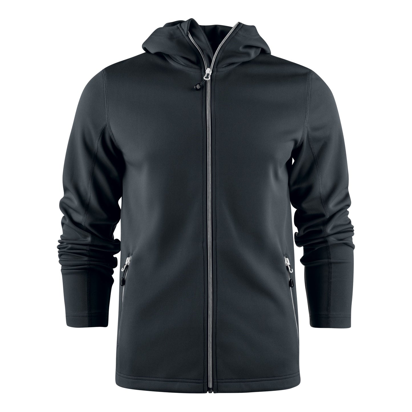 Layback Full Zip Hoodie - Black