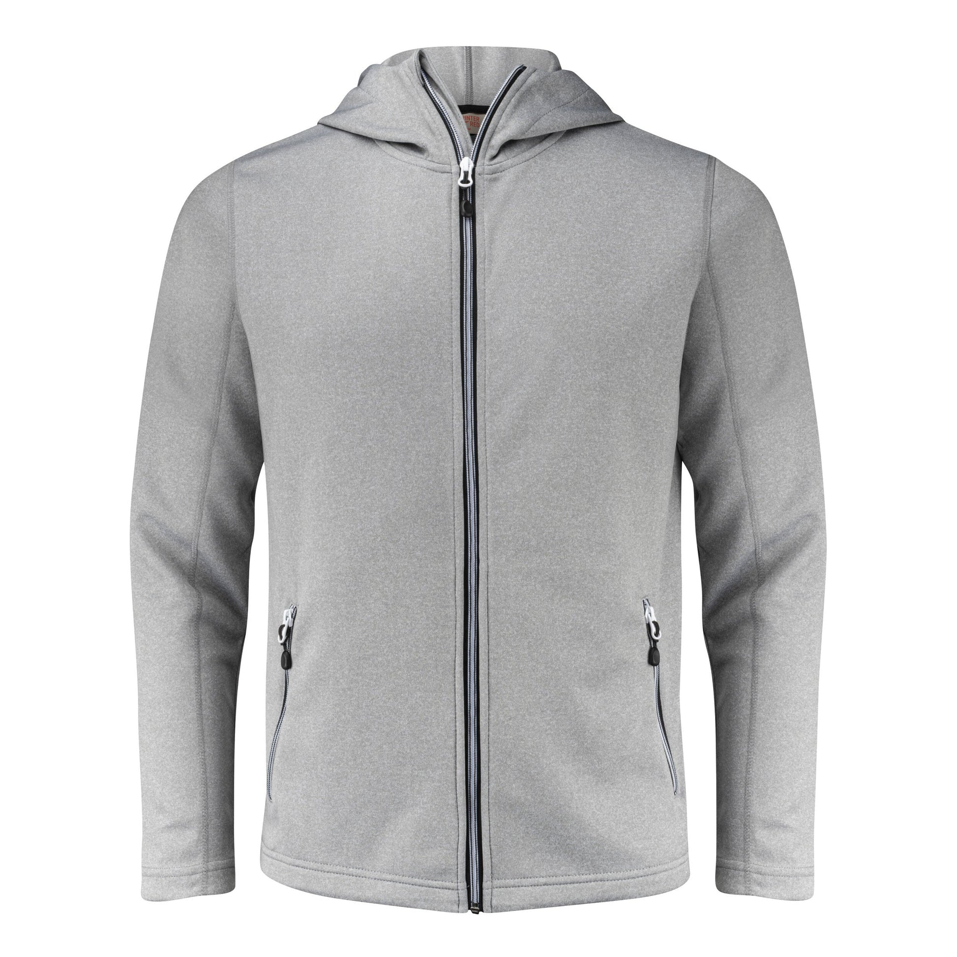Layback Full Zip Hoodie - Grey Melange 