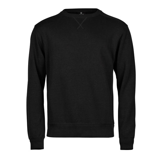 Ribbed Interlock Crewneck - Black
