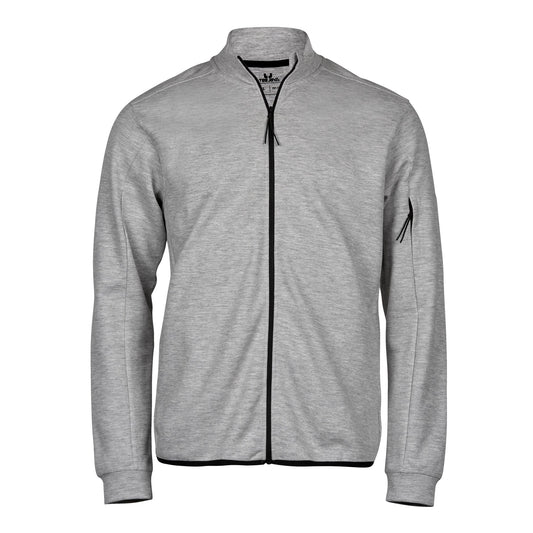  Athletic Full Zip Cardigan - Heather Grey
