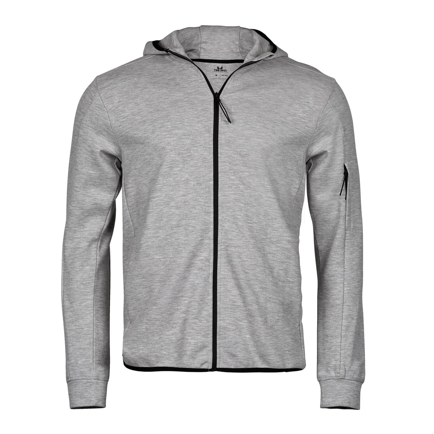 Athletic Full Zip Sweat - Heather Grey