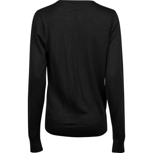 Ladies' Crew Neck Sweater - Black
