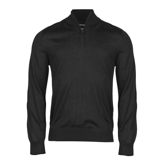 Mens Half Zip - Black