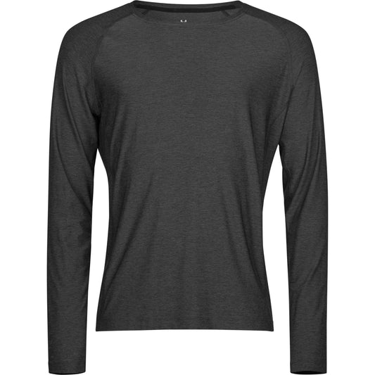  Long Sleeve CoolDry Tee - Black Melange