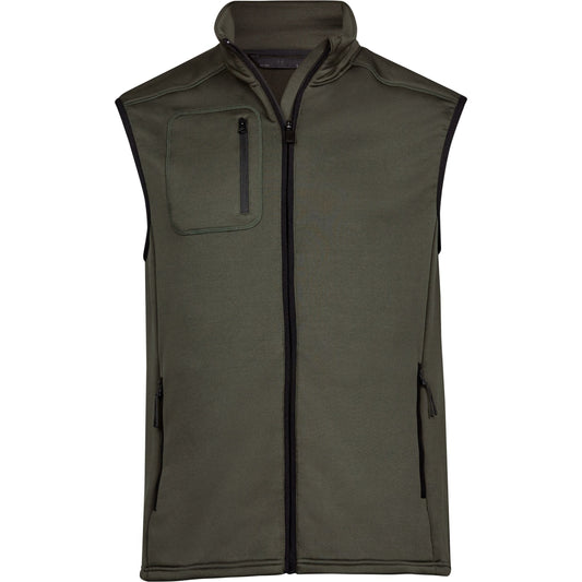 Men's Stretch Fleece Bodywarmer - Deep Green