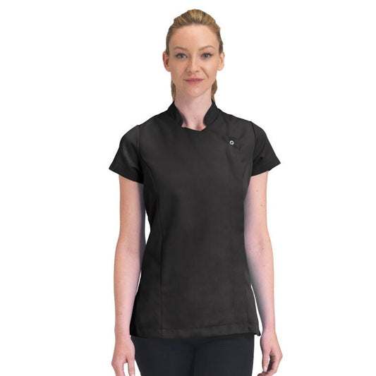 Beauty Tunic Asymmetric Zip Fastening
 - Black