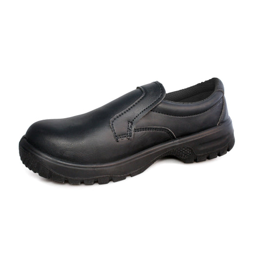 Comfort Grip Slip-On Safety Shoe - Black