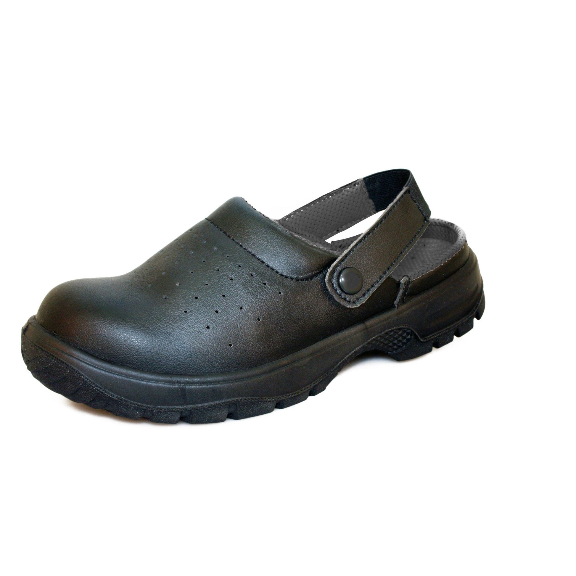 Comfort Grip Safety Sandal - Black