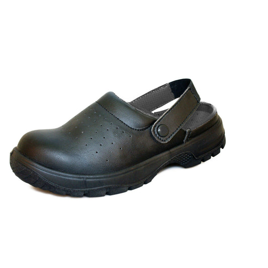 Comfort Grip Safety Sandal - Black
