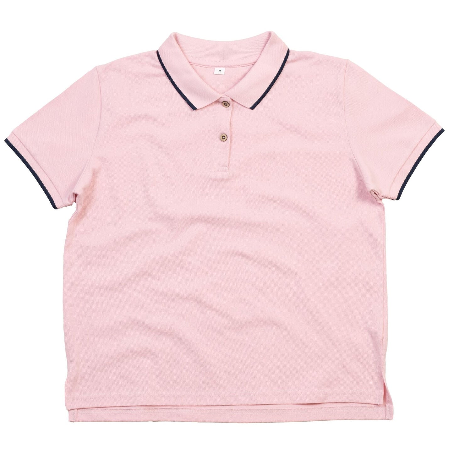 The Women's Tipped Polo - Pink/Navy