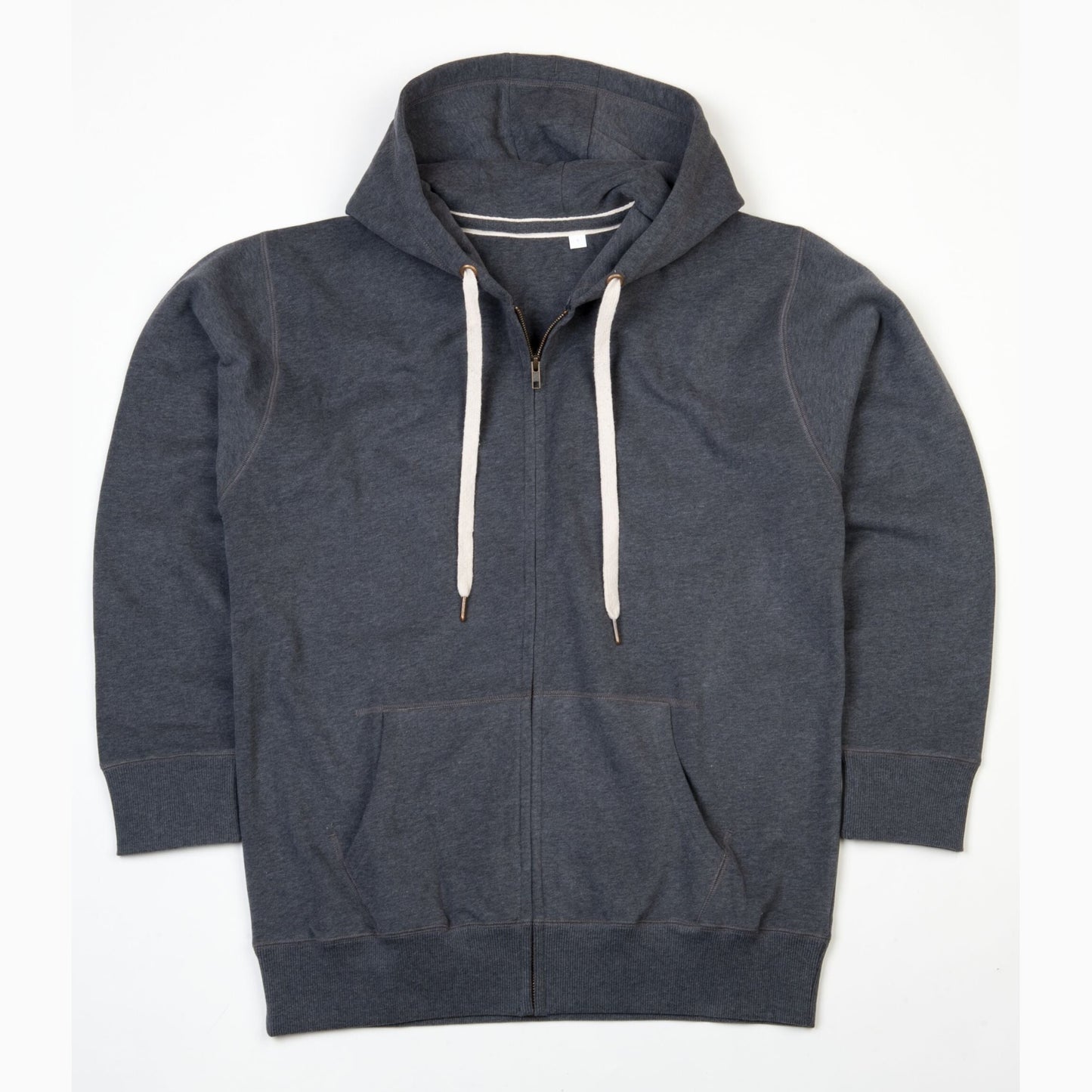 Men's Superstar Zip-Through Hoodie - Charcoal Grey Melange