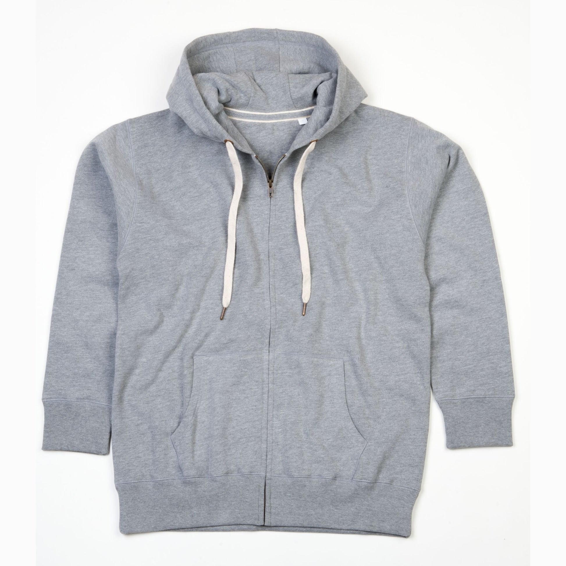 Men's Superstar Zip-Through Hoodie - Heather Grey Melange