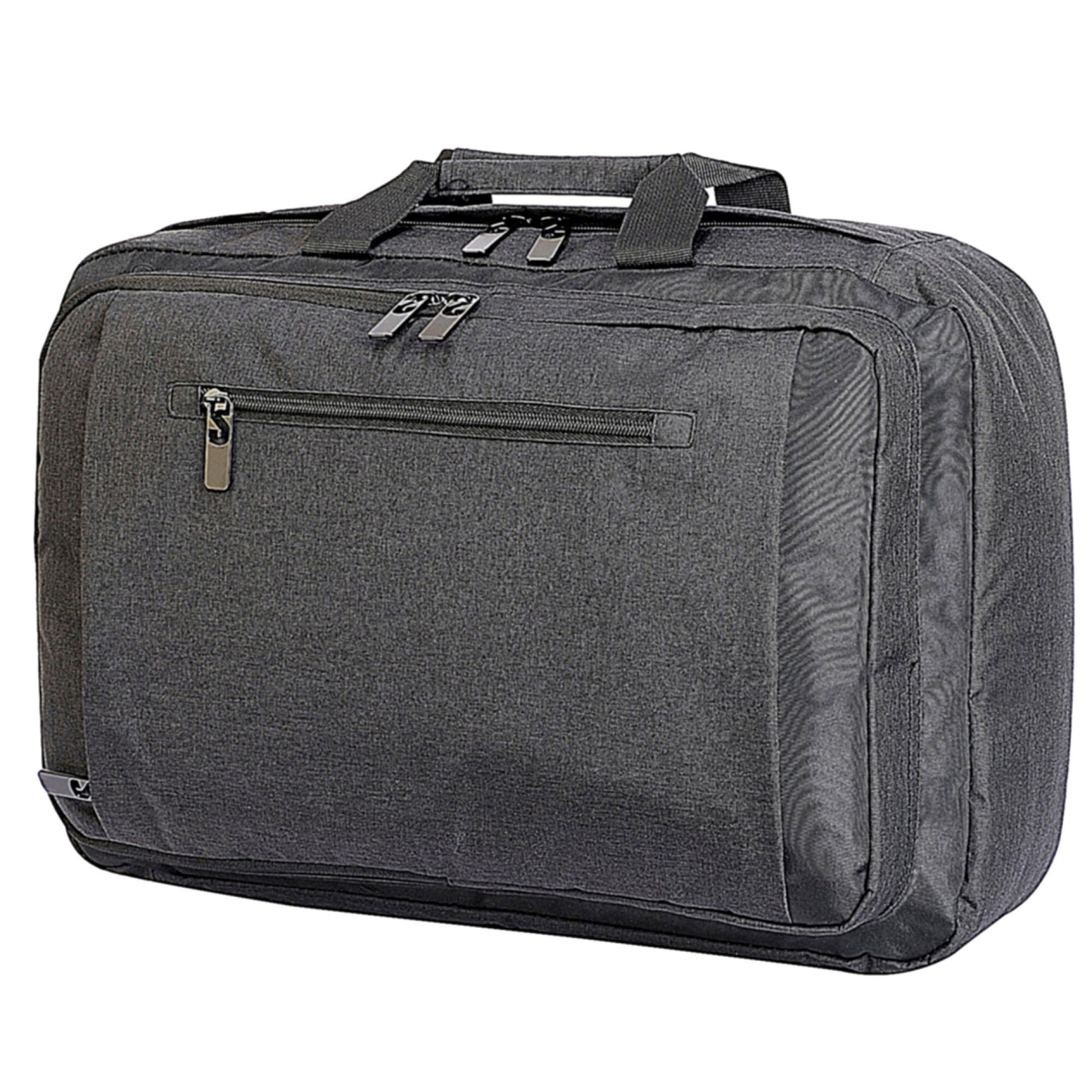 Bordeaux Laptop Briefcase - Charcoal/Black