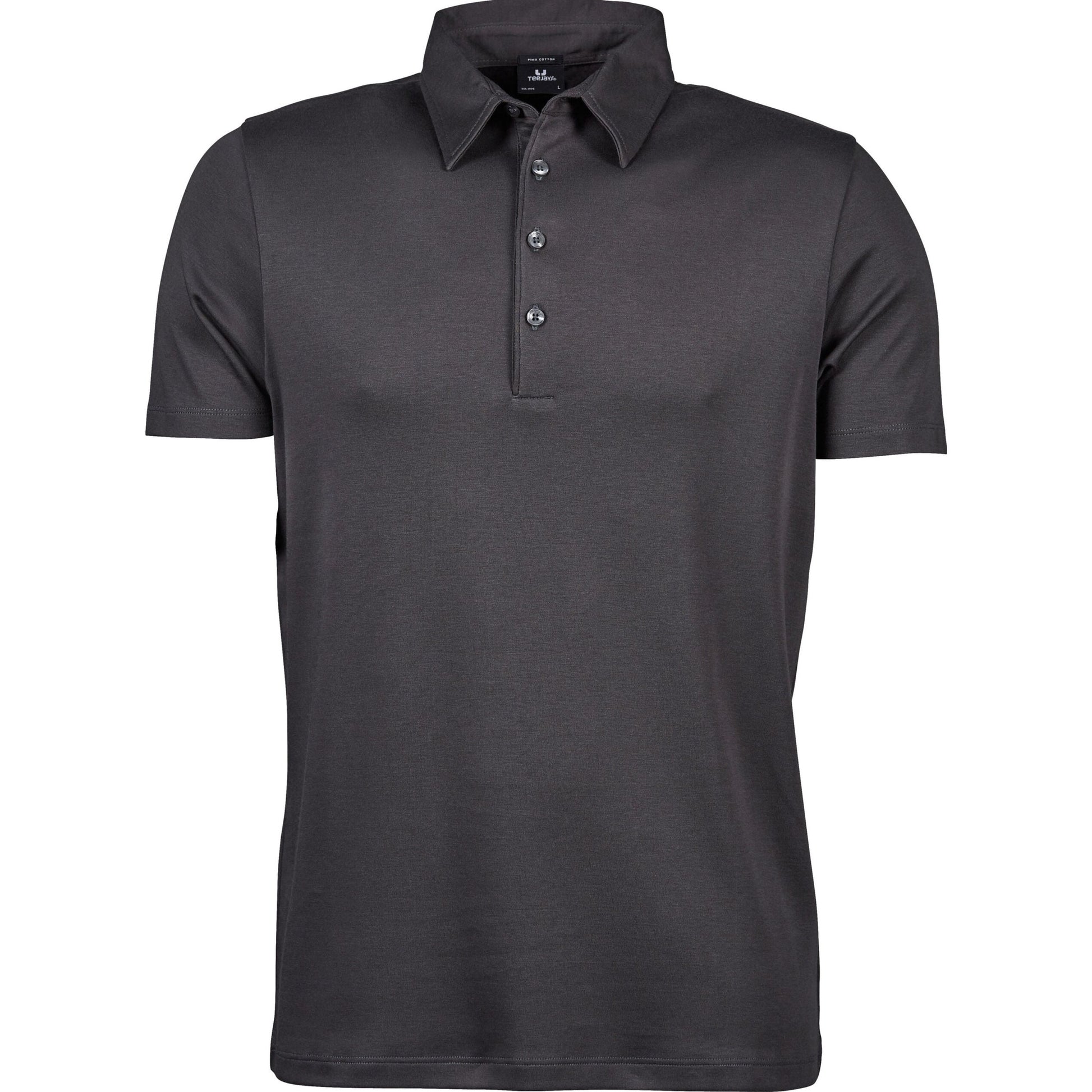 Men's Pima Cotton Polo - Dark Grey