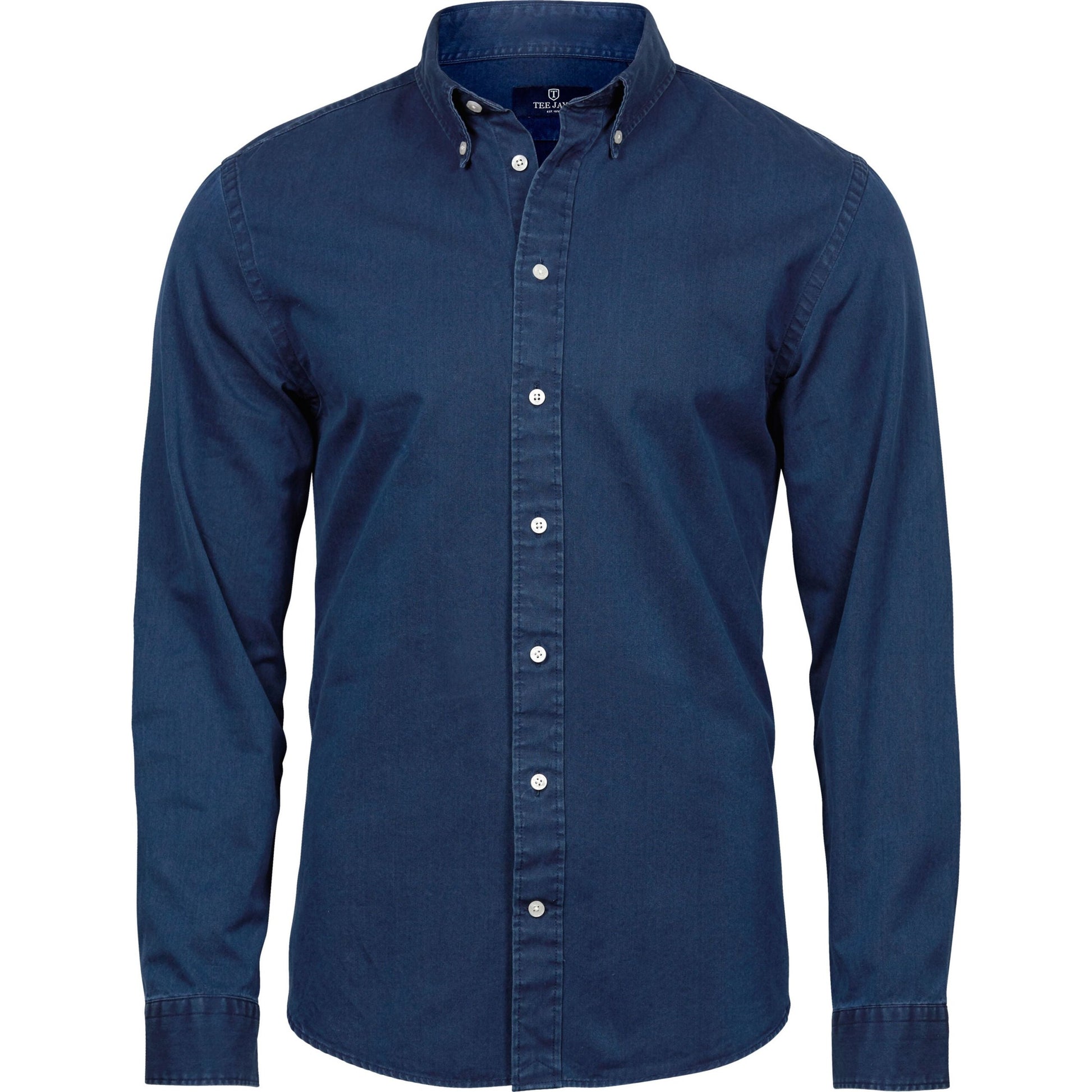 Men's Casual Twill Shirt - Indigo