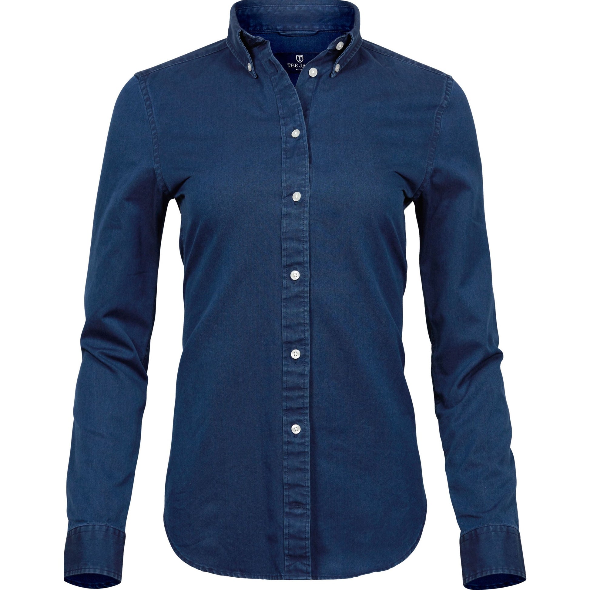 Ladies' Casual Twill Shirt - Indigo