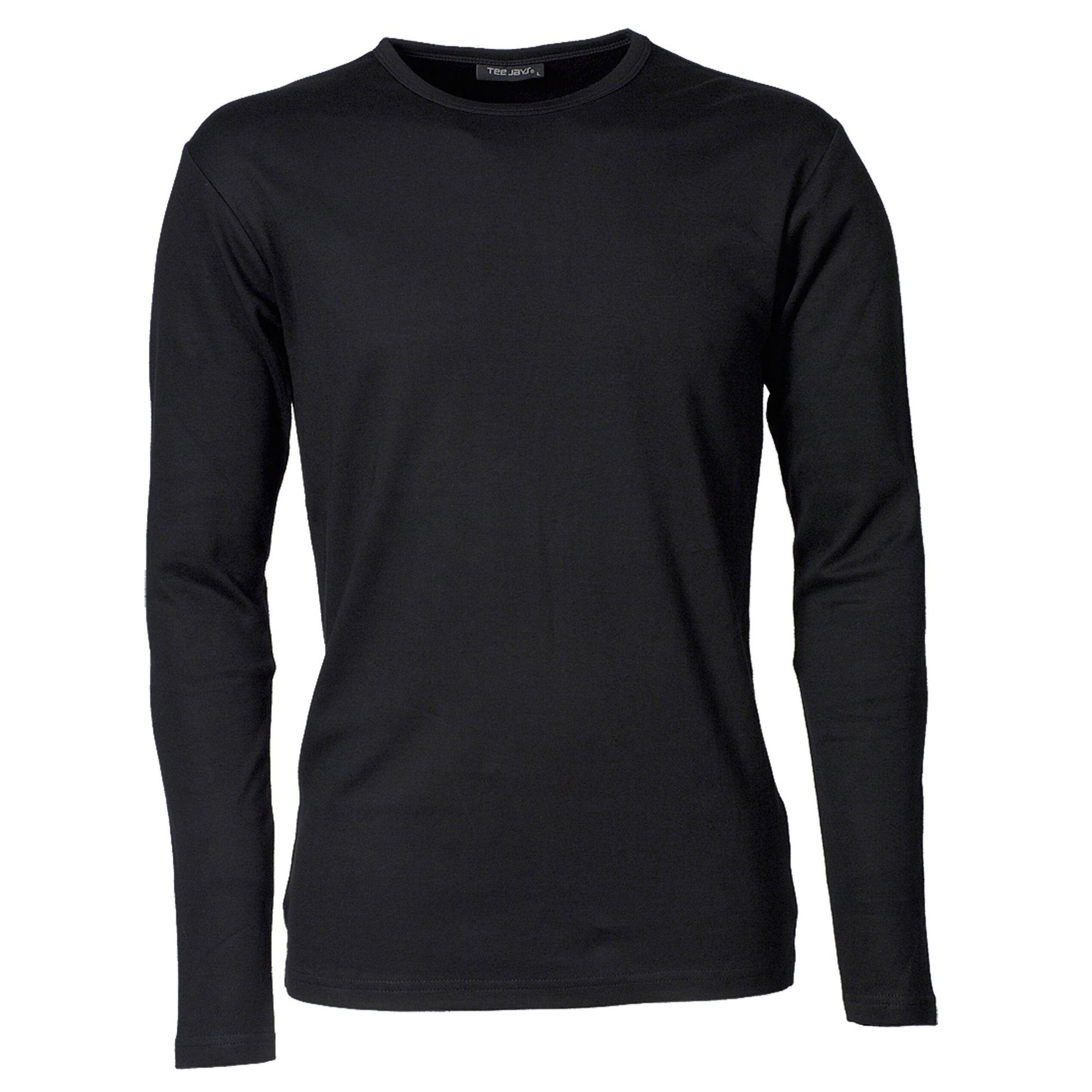 Men's Long Sleeve Interlock Tee - Black