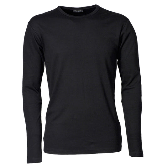 Men's Long Sleeve Interlock Tee - Black