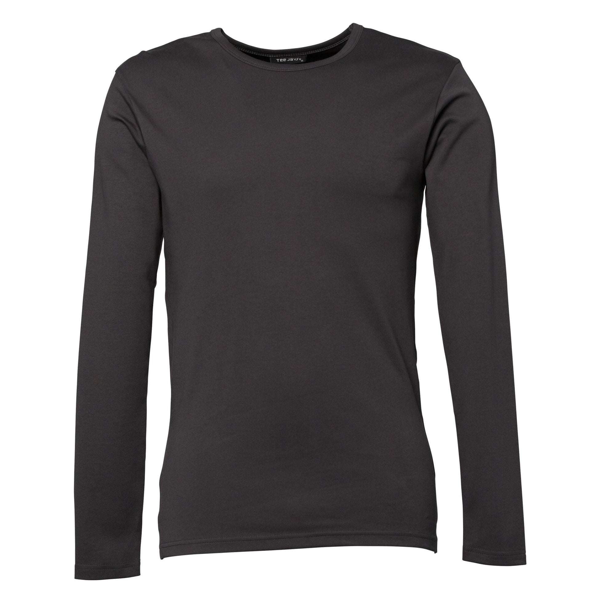 Men's Long Sleeve Interlock Tee - Dark Grey