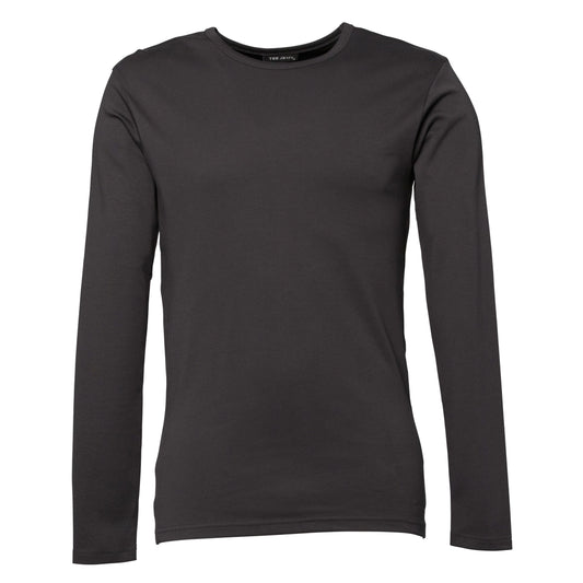 Men's Long Sleeve Interlock Tee - Dark Grey
