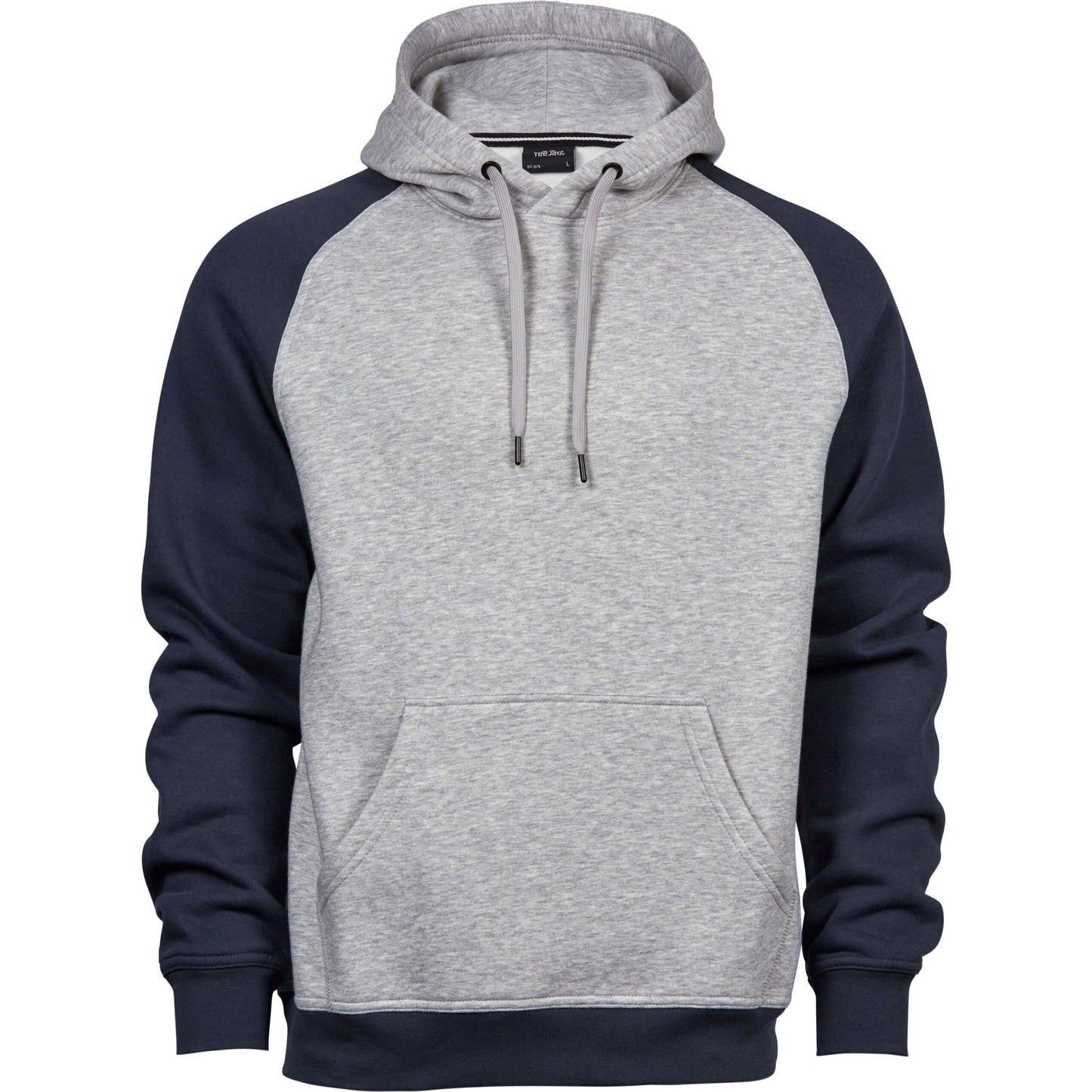 Men's Two-Tone Hooded Sweatshirt - Heather Navy