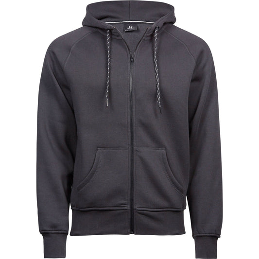 Men's Fashion Full Zip Hood - Dark Grey