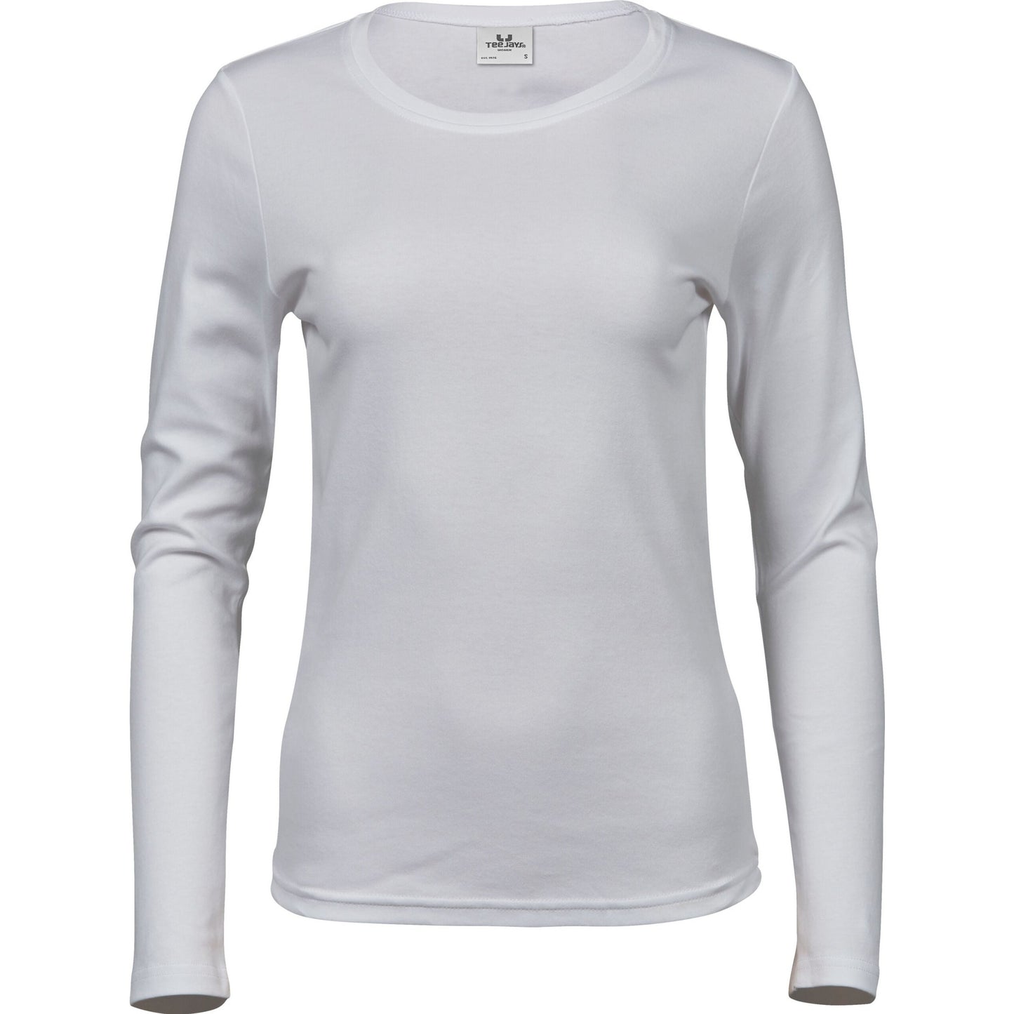Ladies' Long Sleeve Interlock Tee - White