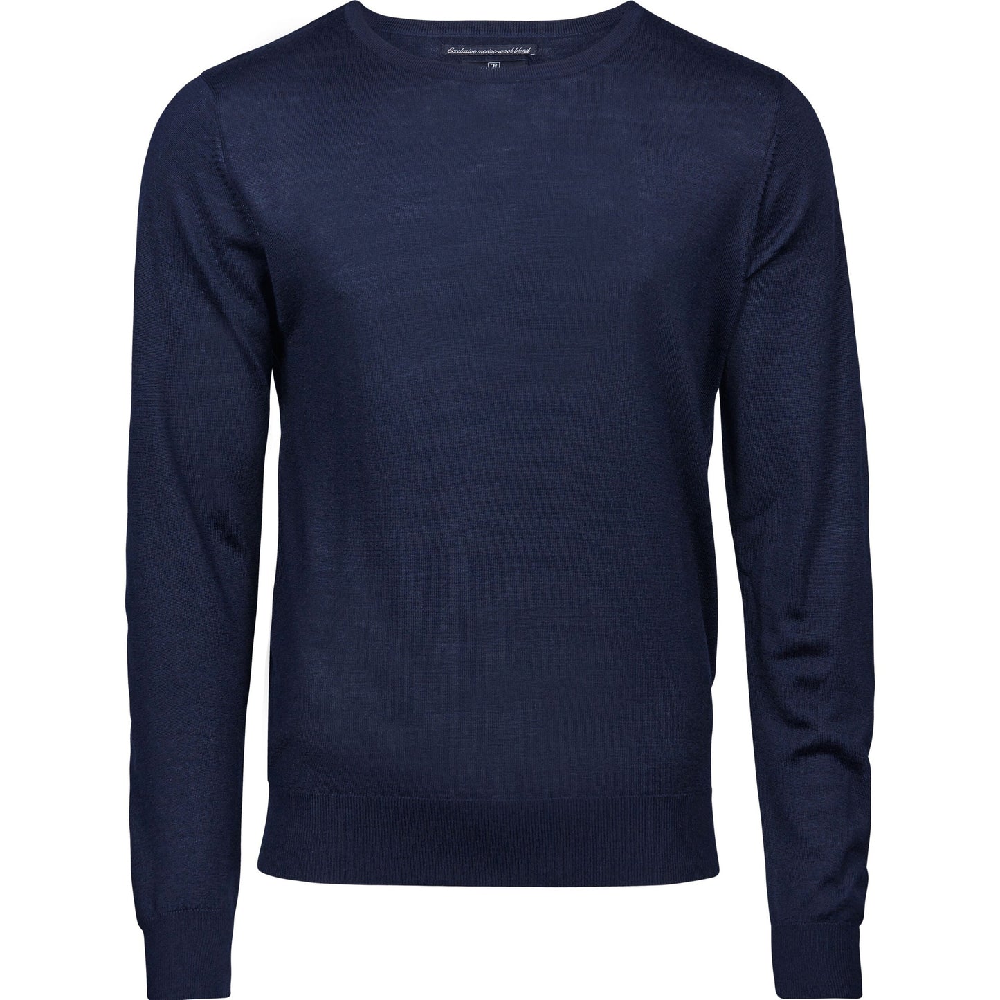 Men's Crew Neck Knitted Sweater  - Navy