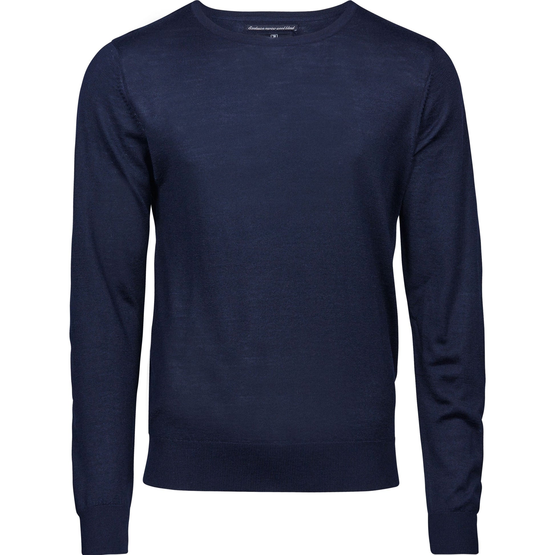 Men's Crew Neck Knitted Sweater  - Navy