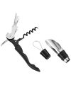 Belgio 2-piece wine opener and pourer set