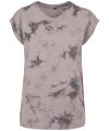 Women's batik dye extended shoulder tee