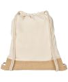 Delhi cotton jute drawstring backpack