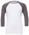 Unisex triblend ¾ sleeve baseball t-shirt
