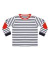 Striped long-sleeved t-shirt