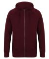 Unisex slim-fit zip-through hoodie