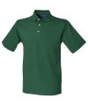 Classic cotton piqué polo with stand-up collar