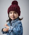 Infant/junior cable knit melange beanie