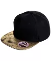 Bronx glitter flat peak snapback cap