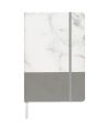 Two-tone A5 marble look notebook