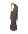 Deltaform knife with carabiner