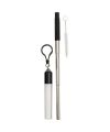 Zeya reusable stainless steel straw keychain