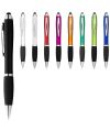 Nash coloured stylus ballpoint pen with black grip