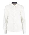 Women's contrast premium Oxford shirt long-sleeved (tailored fit)