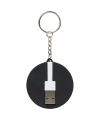 Wrap-around 3-in-1 charging cable with keychain