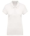 Women's organic piqué short sleeve polo shirt