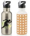 Stainless Steel Water Bottle With Straw 600ml