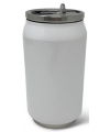 Double Wall Stainless Steel Can w/ Straw